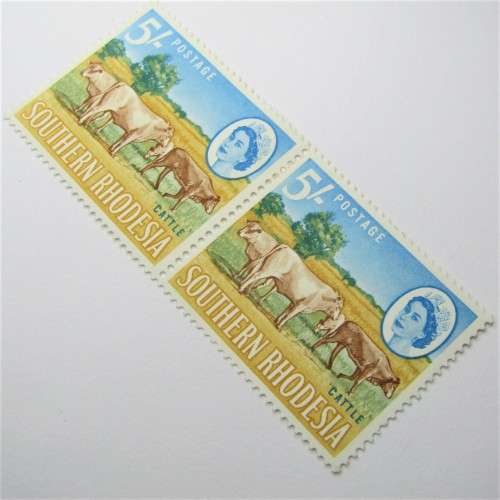 Southern Rhodesia 1964 Definitive issue. 2 mint stamps hinged