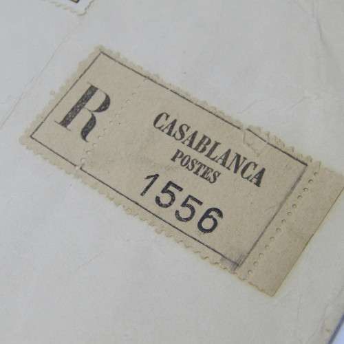 Registered cover from Casablanca Morocco to USA 26 September 1953