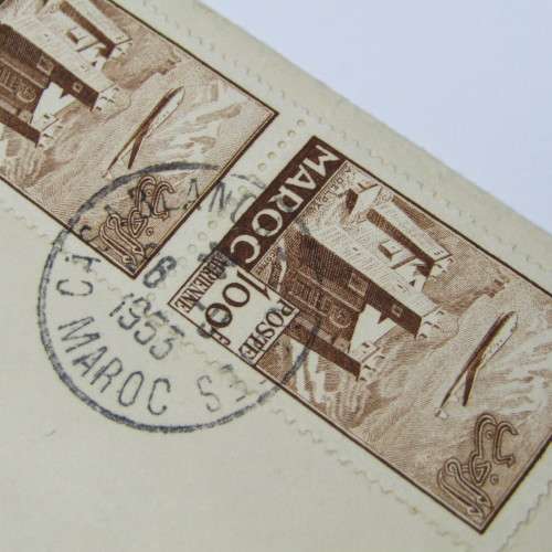 Registered cover from Casablanca Morocco to USA 26 September 1953