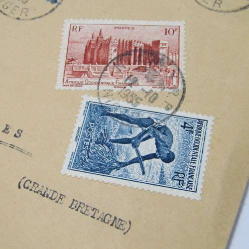 Airmail Niger 1955 to London Registered