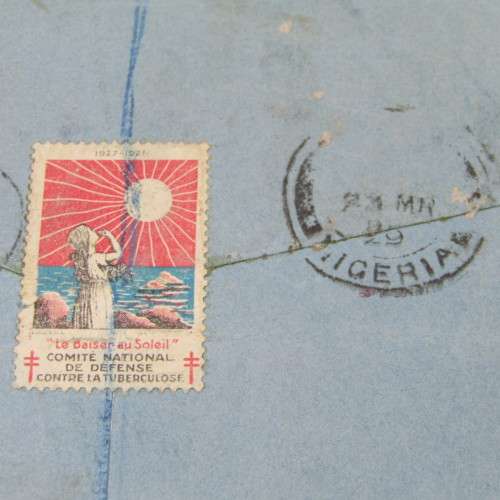 Registered cover from Garoua Cameroon via Nigeria to Lymington Herts England with five Cameroon stam