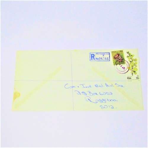 South Africa Registered Pietersburg 2 - colour postmark