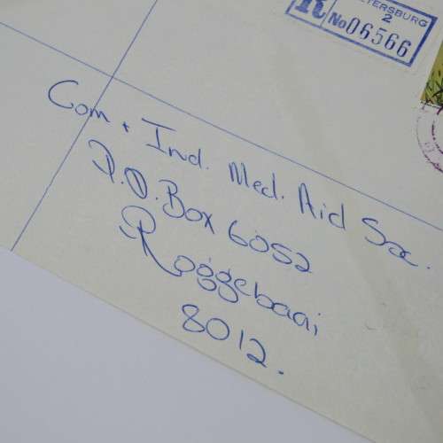 South Africa Registered Pietersburg 2 - colour postmark