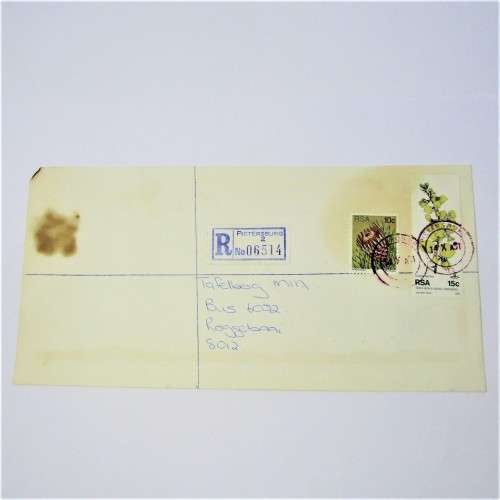 Pietermaritzburg 2 Registered colour postmarks