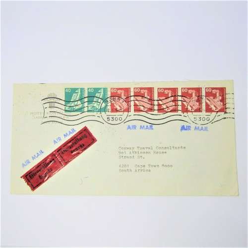 Airmail cover Germany to South Africa 1979