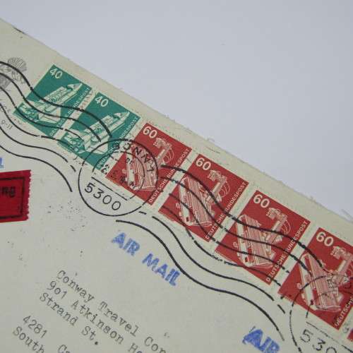Airmail cover Germany to South Africa 1979