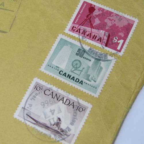 Canada Airmail Cover to South Africa registered mail 1966