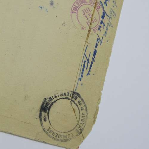 Airmail Tunisia registered cover to USA 1948