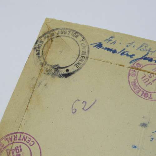 Airmail Tunisia registered cover to USA 1948