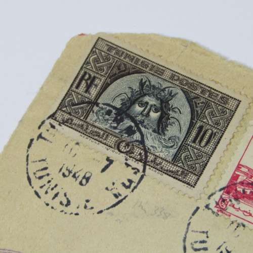 Airmail Tunisia registered cover to USA 1948