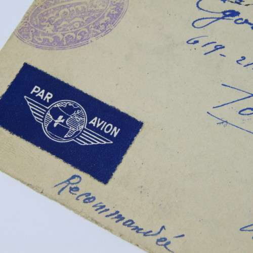 Airmail Tunisia registered cover to USA 1948