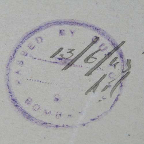 Great Britain Interesting cover to Bombay with censor mark