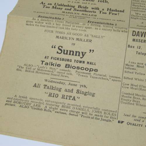 Basutoland News paper Tuesday 6 June 1933 - very scarce