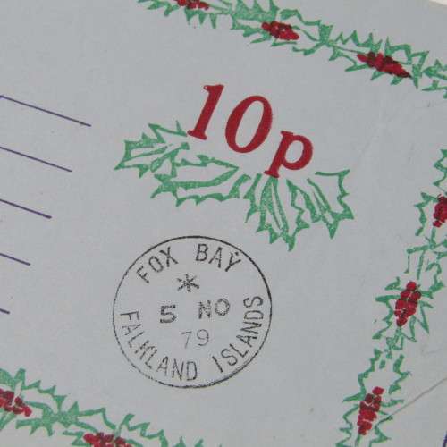 Airmail Christmas Aerogramme letter from Falkland Island to South Africa