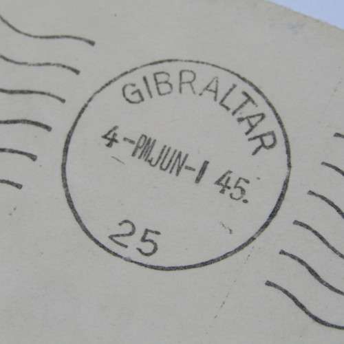 Airmail cover from Tangier Morocco to Bloemfontein South Africa with two stamps