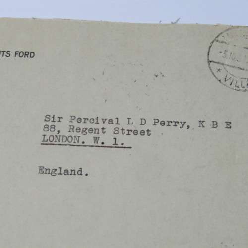Airmail cover from Luxembourg via Bruxelles to London England with 4 stamps and two Bruxelles cancel