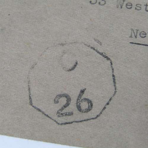 Airmail Registered Indian Cover to New York with lots of cancellations and examined label