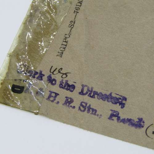 Airmail Registered Indian Cover to New York with lots of cancellations and examined label