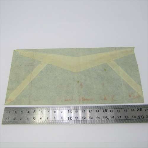 Airmail India to Scotland with censored stamp