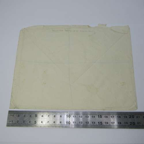 Registered Airmail cover from field post office to Birmingham England with 7 British stamps