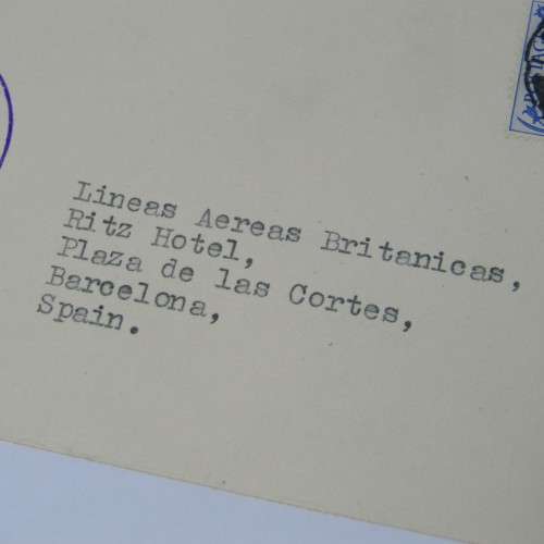 First Flight London to Spain with British European Airways 23 Oct 1950