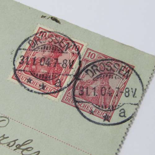 Uprated letter card from Drossen Poland to Roodepoort Transvaal with a German stamp