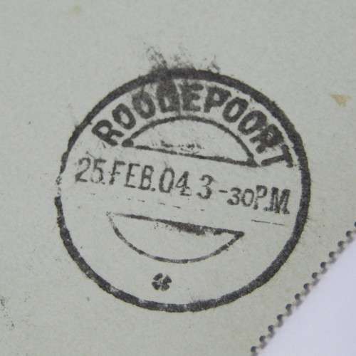 Uprated letter card from Drossen Poland to Roodepoort Transvaal with a German stamp