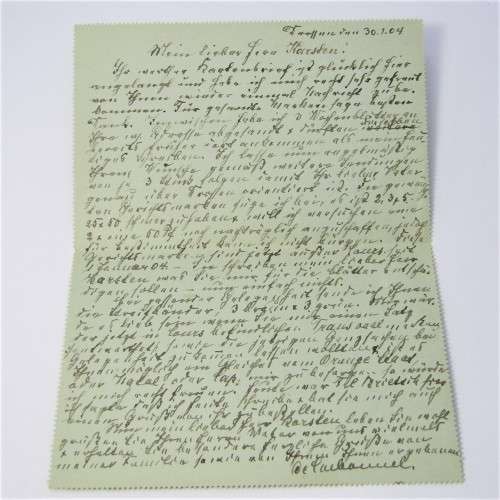 Uprated letter card from Drossen Poland to Roodepoort Transvaal with a German stamp