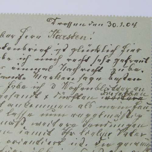 Uprated letter card from Drossen Poland to Roodepoort Transvaal with a German stamp
