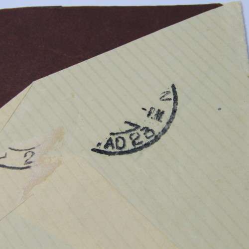 Berlin, Germany to Cape Town, South Africa by airmail, with two German stamps