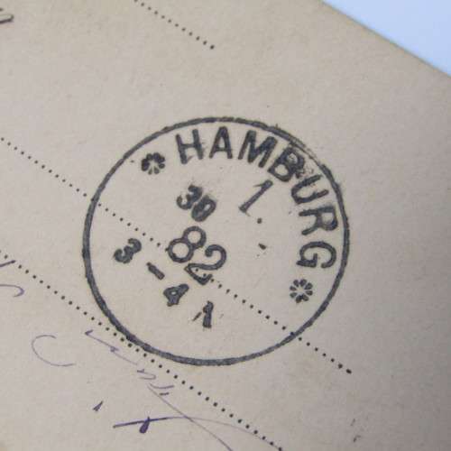 Postal Stationary cover from Kissingen, Bavaria to Hamburg