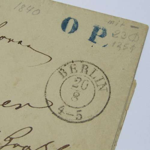 Berlin letter 20 August 1840 - A commendation for an opera singer by an anon writer