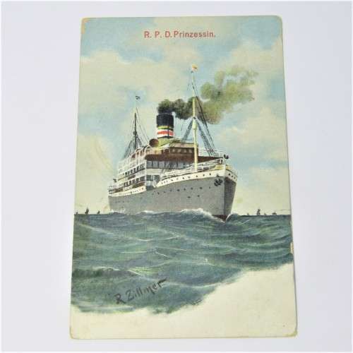 German Paquebot cover from Lisboa Portugal to Bedford England - 12 January 1908