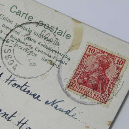 German Paquebot cover from Lisboa Portugal to Bedford England - 12 January 1908