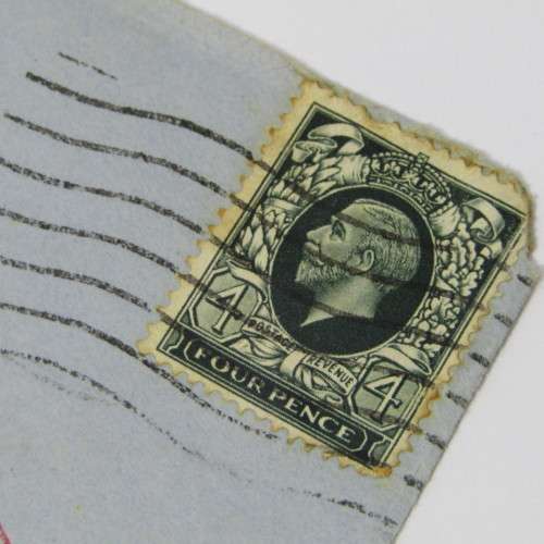 London airmail cover to Las Palmas, Canary Islands with a 4 Pence stamp and a London 14 April 1937