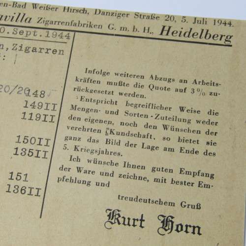Postal cover from Halle Germany to Chemnitz Germany 1 July 1944
