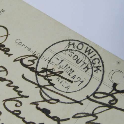 Internal South Africa photo postcard Isipingo Beach to Howick with a South Africa stamp, Isipingo Be