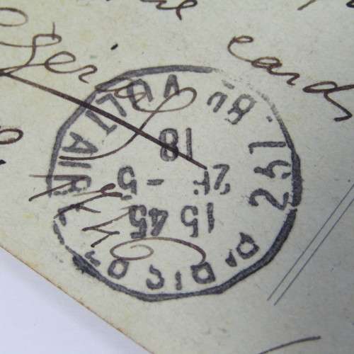 Paris censor cover to Port Elizabeth ( South Africa ) with a French stamp and an unclear Paris cance