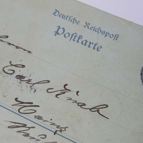 Mainz international postcard with two Mainz 30 Aug 1901 cancellations