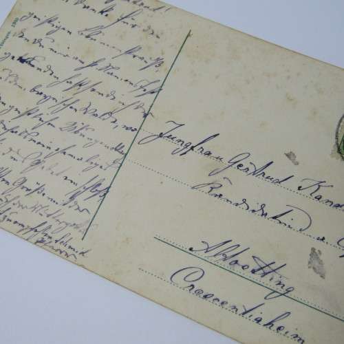 Cham internal postcard with a German stamp and a Cham 1 Aug 1906 cancellation