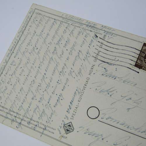 Hannover ( Germany ) internal postcard with two German stamps and a Hannover 10 May 1948 cancellatio