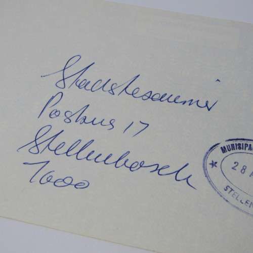 Letter from Venda to Stellenbosch with Venda 4 cent and 12 cent stamps