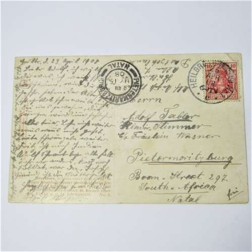Berlin cover to Stendal with two German stamps and two unclear Berlin cancellations
