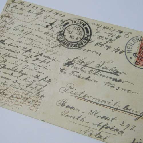 Berlin cover to Stendal with two German stamps and two unclear Berlin cancellations