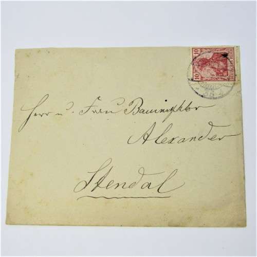 Berlin internal post with a German stamp and an unclear Berlin cancellation