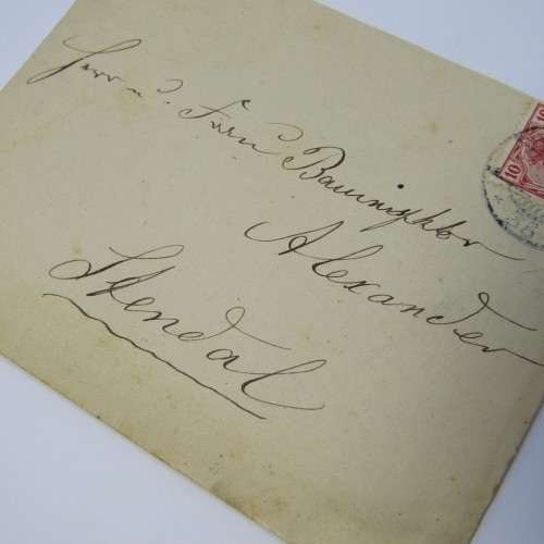 Berlin internal post with a German stamp and an unclear Berlin cancellation