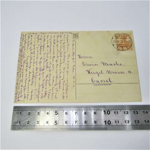 Gotha ( Germany ) to Gassel with a German stamps and a Gotha 23 Sep 1916