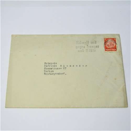Berlin internal post with a German stamp and a Berlin 13 Feb 1934 cancellation