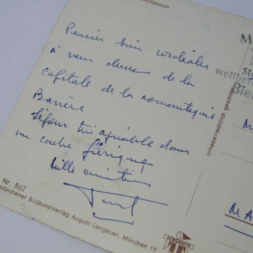 Germany to Madagascar with two German stamps a Munchen unclear 1966 cancellation
