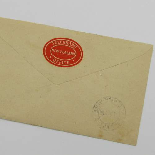 New Zealand Telegraphic message cover with Telegraph office, Dunedin